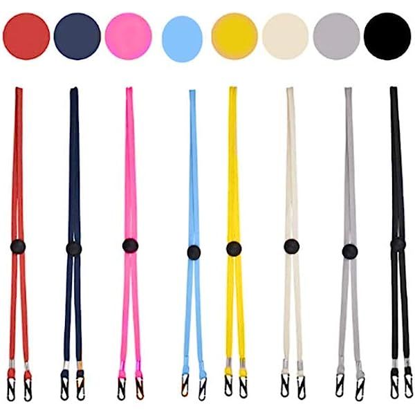 Face Mask Lanyard for Kids Adult, 5/10Pcs Adjustable Length Mask Strap Convenient Safety Mask Cover  | Amazon (US)