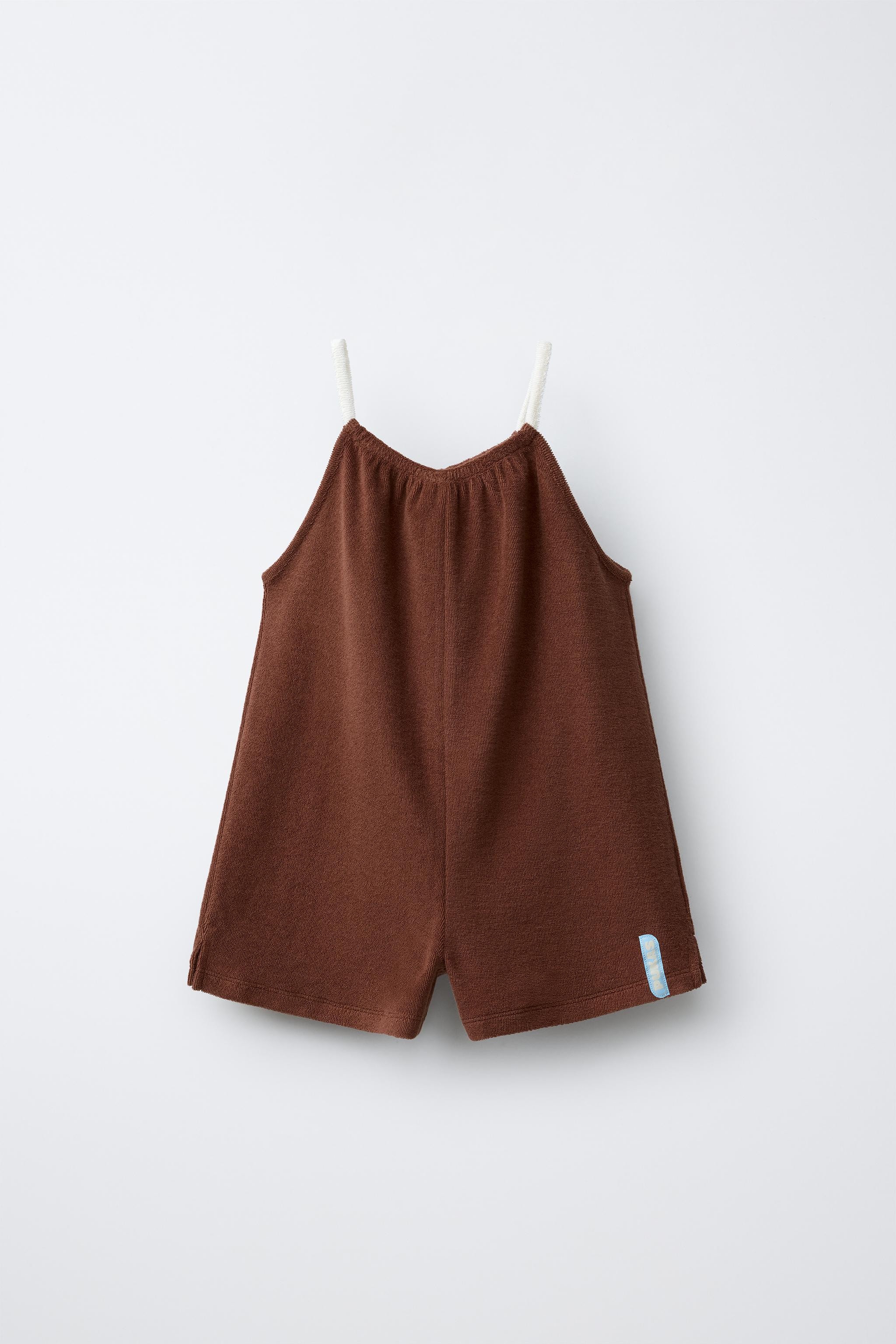 PUKAS SURF TERRY CLOTH SHORT JUMPSUIT | Zara US