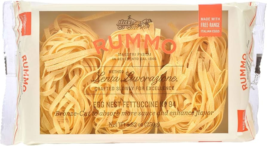 Rummo Fettuccine Pasta N.94 - Fettuccine Pasta Noodles, Dry Pasta, Curly Noodles, Egg Noodles, It... | Amazon (US)