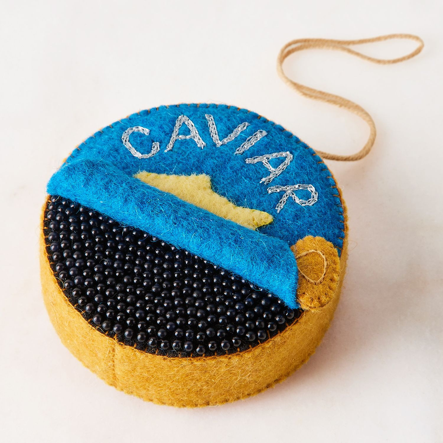 Craftspring Caviar Tin Ornament, Hand-Felted Wool | Food52 | Food52