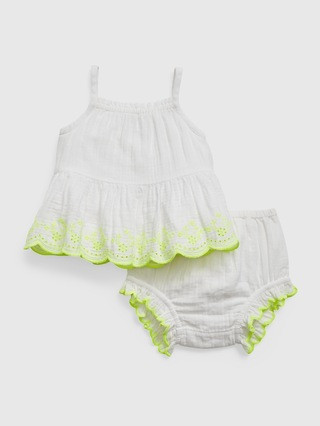 Baby Crinkle Gauze Two-Piece Outfit Set | Gap (US)