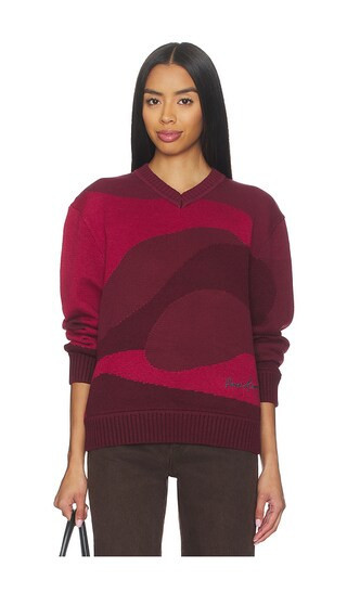 House of Sunny House of The Red Landscape Sweater in Red. - size S | Revolve Clothing (Global)