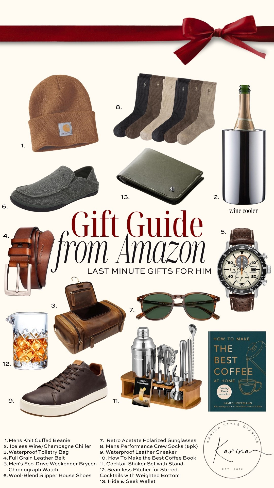Last minute gifts for him from Amazon!

Leather wallet, waterproof leather shoes, retro sunglasses, knit cuffed beanie, wine cooler, citizen watch, mens slippers, crew socks, bartender kit

#LTKGiftGuide #LTKHoliday #LTKMens
