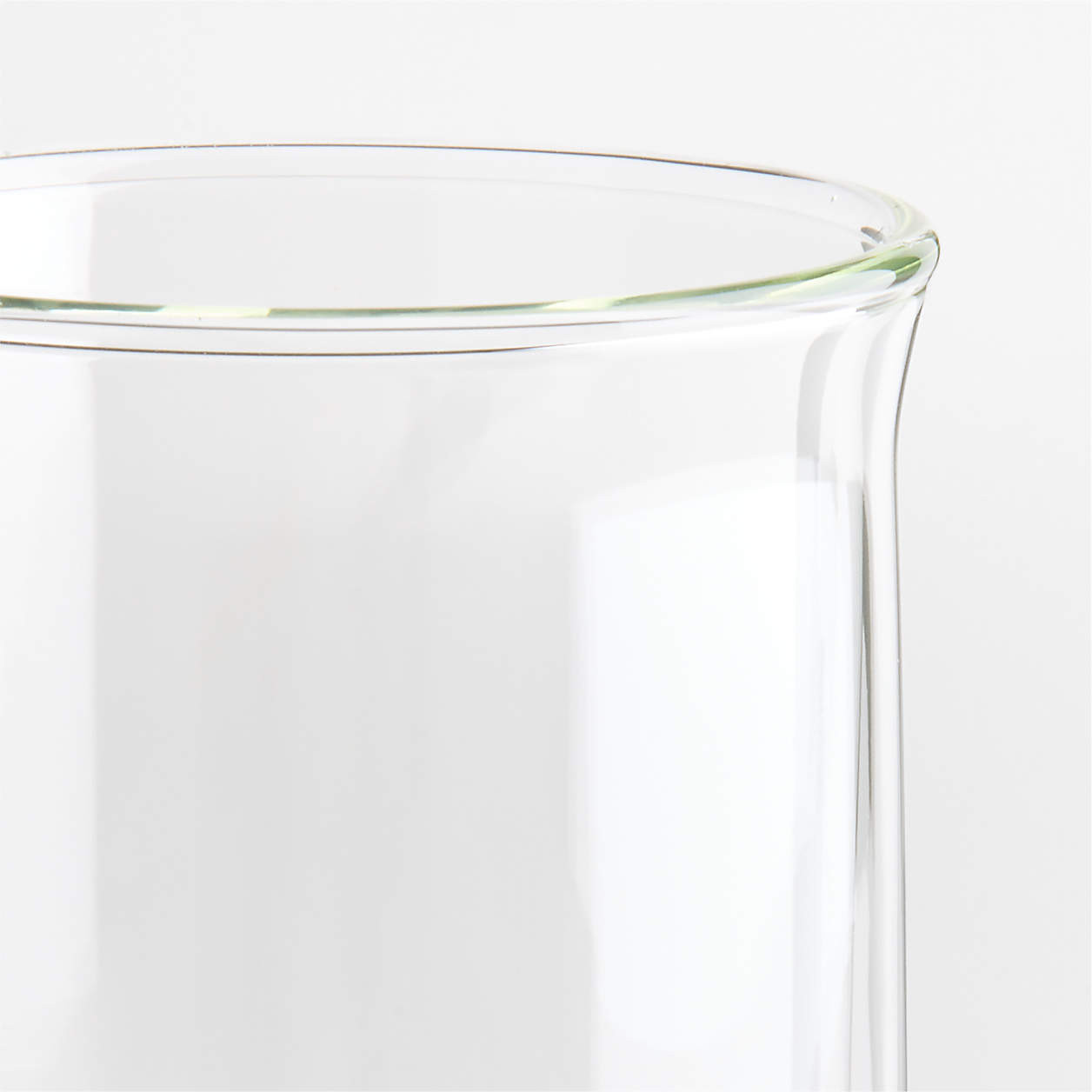 FLUR 15.5-oz. Clear Iced Coffee Glasses, Set of 2 + Reviews | Crate & Barrel | Crate & Barrel
