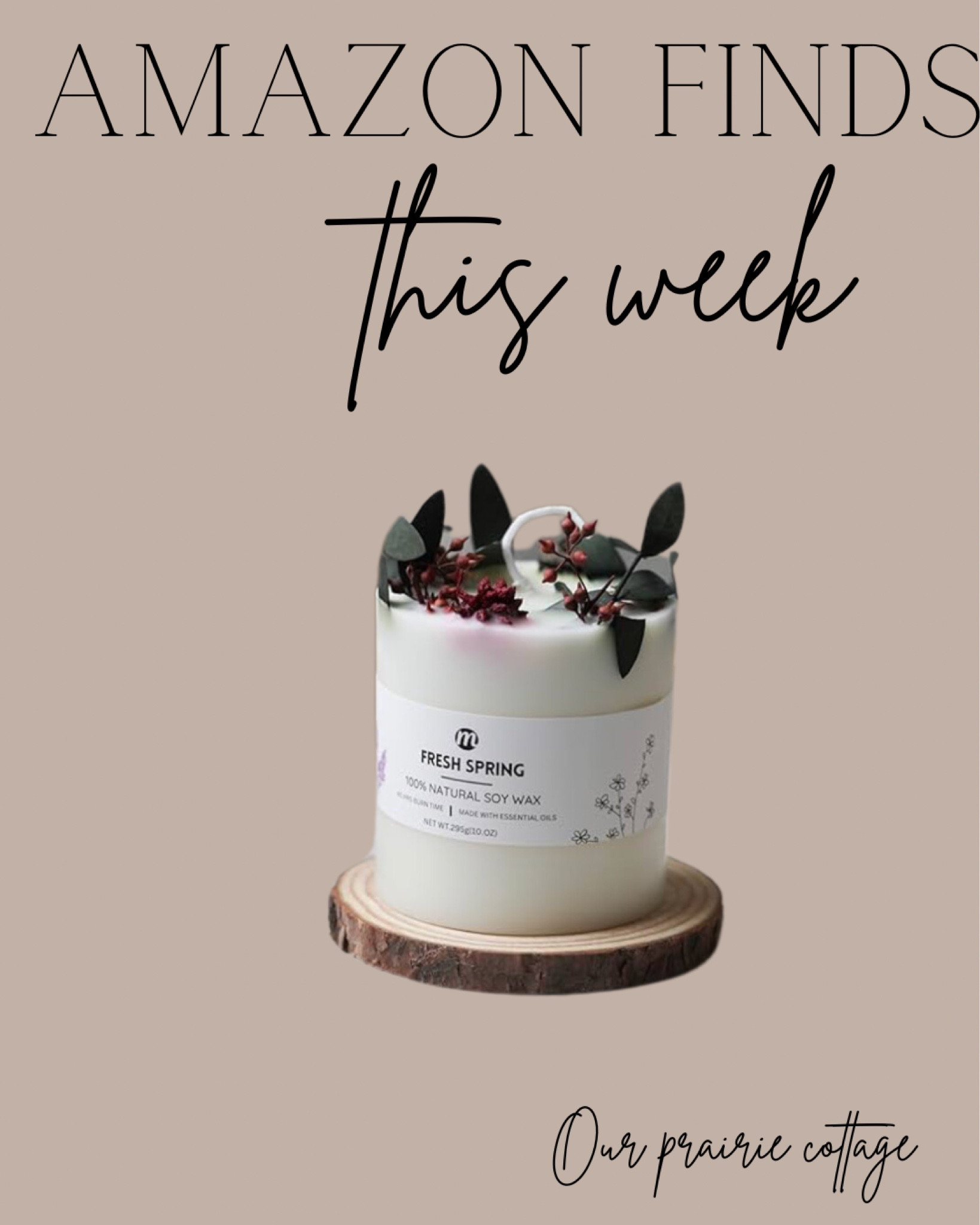 Amazon finds- Spring candle 

#LTKhome #LTKfindsunder50 #LTKstyletip