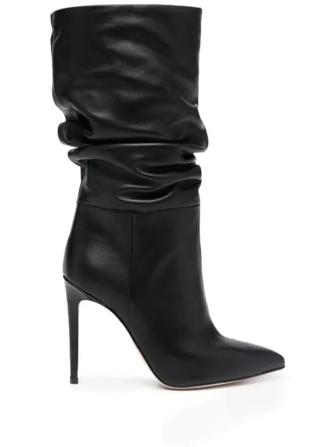 Paris Texas Ruched pointed-toe Boots - Farfetch | Farfetch Global