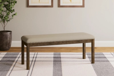 Moriville 49" Upholstered Dining Bench, Beige | Ashley