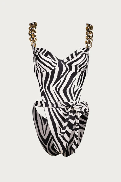 Gold Chain One Piece (Zebra) | SAME