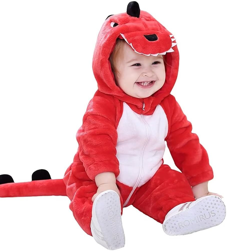Halloween Baby Green Dinosaur Costumes Toddler Outfit Infants Cosplay Romper 1-60 Months | Amazon (US)