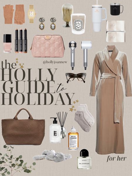 The Holly Guide to HOLIDAY 

Cozy Gift Guide for Her, Luxury Gift Ideas, Velvet Robe, Haircare, Beauty, Slippers, #HollyJoAnneW

#LTKHoliday #LTKGiftGuide #LTKfindsunder100