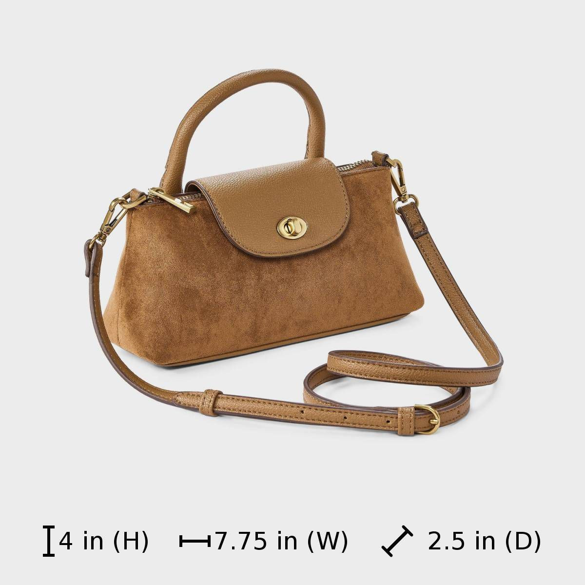 Elongated Top Handle Crossbody Bag - A New Day\u2122 Brown | Target