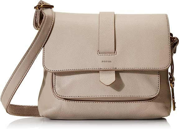 Fossil Women's Kinley Leather Small Crossbody Purse Handbag, Graystone (Model: ZB1604788): Handba... | Amazon (US)