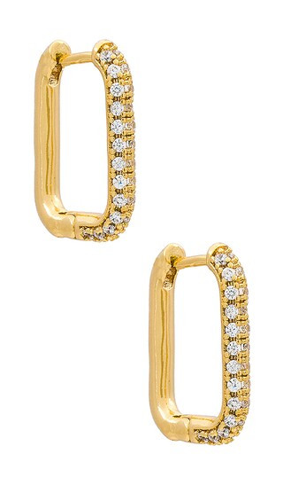 Uma CZ Huggy in Gold | Revolve Clothing (Global)