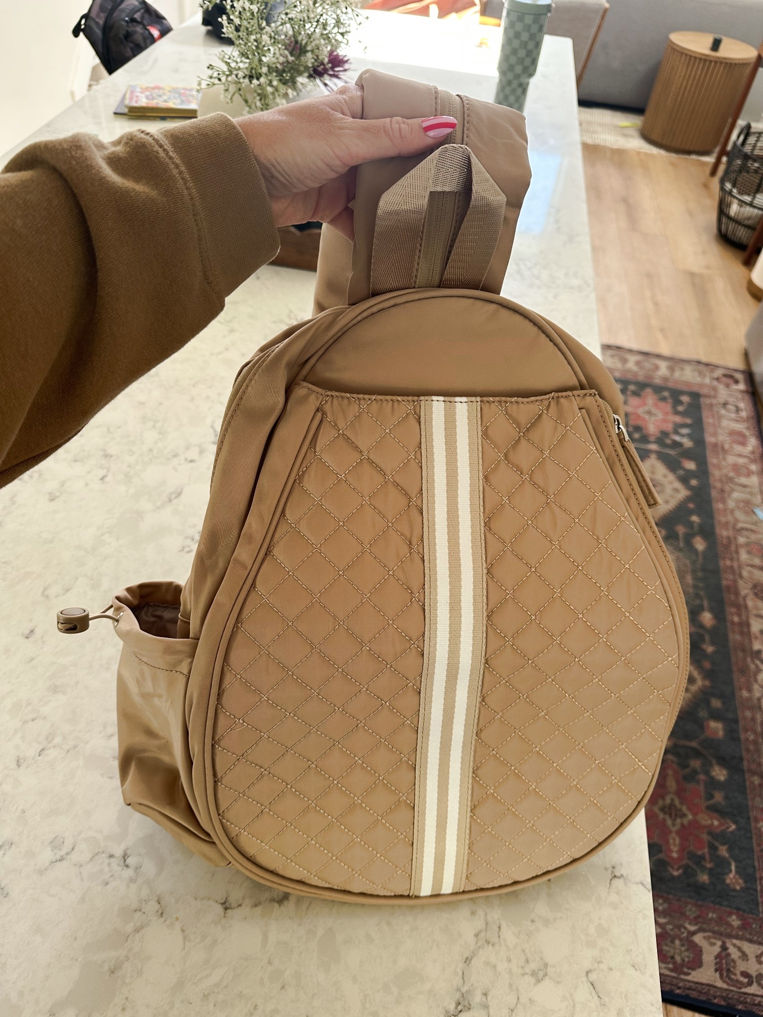 Camel colored tennis bag from Amazon. Nice quality and color  Great for beginners! 

#LTKActive #LTKootd #LTKfitnessgoals