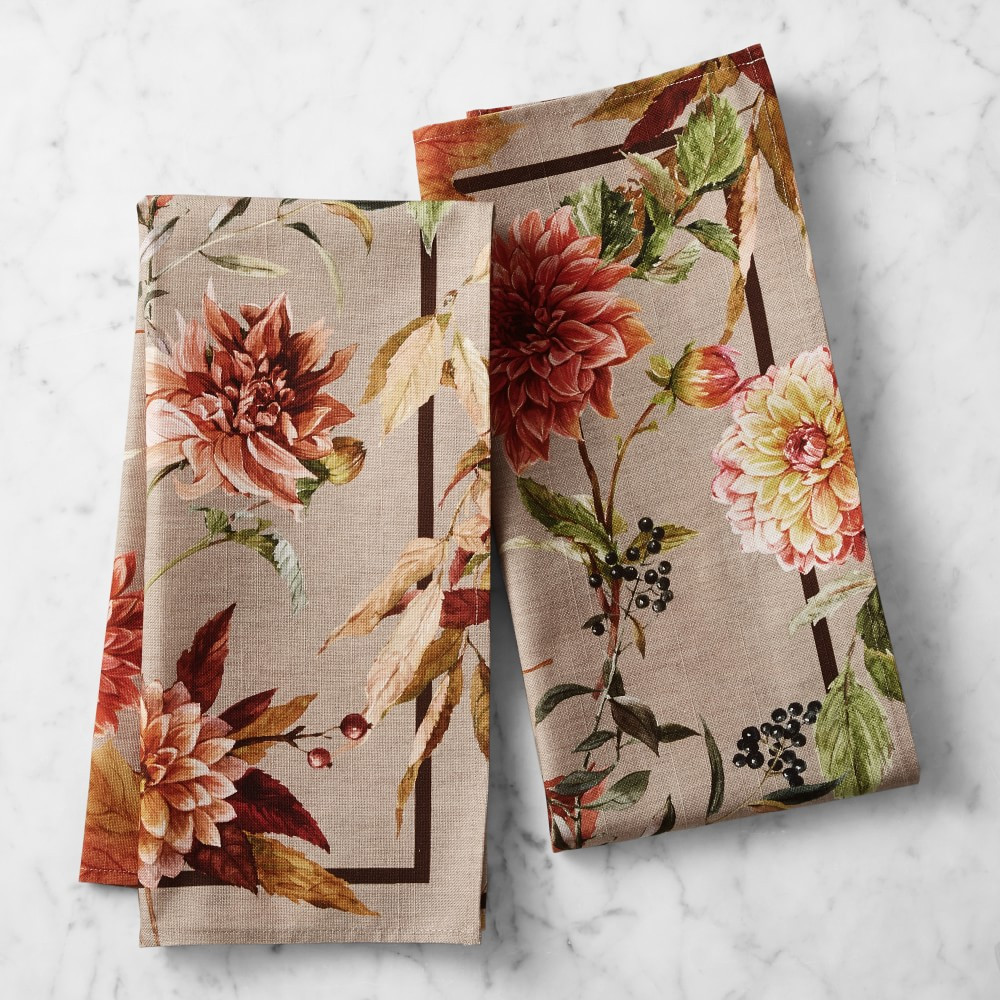 Harvest Bloom Towels, Set of 2 | Williams-Sonoma
