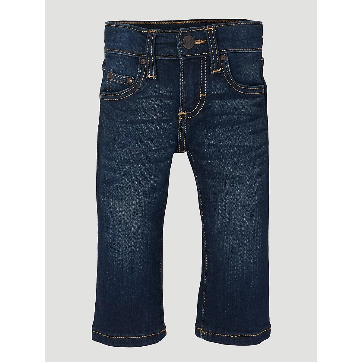 Baby Boy Adjustable Waist Western Jean in Dark Blue | Wrangler