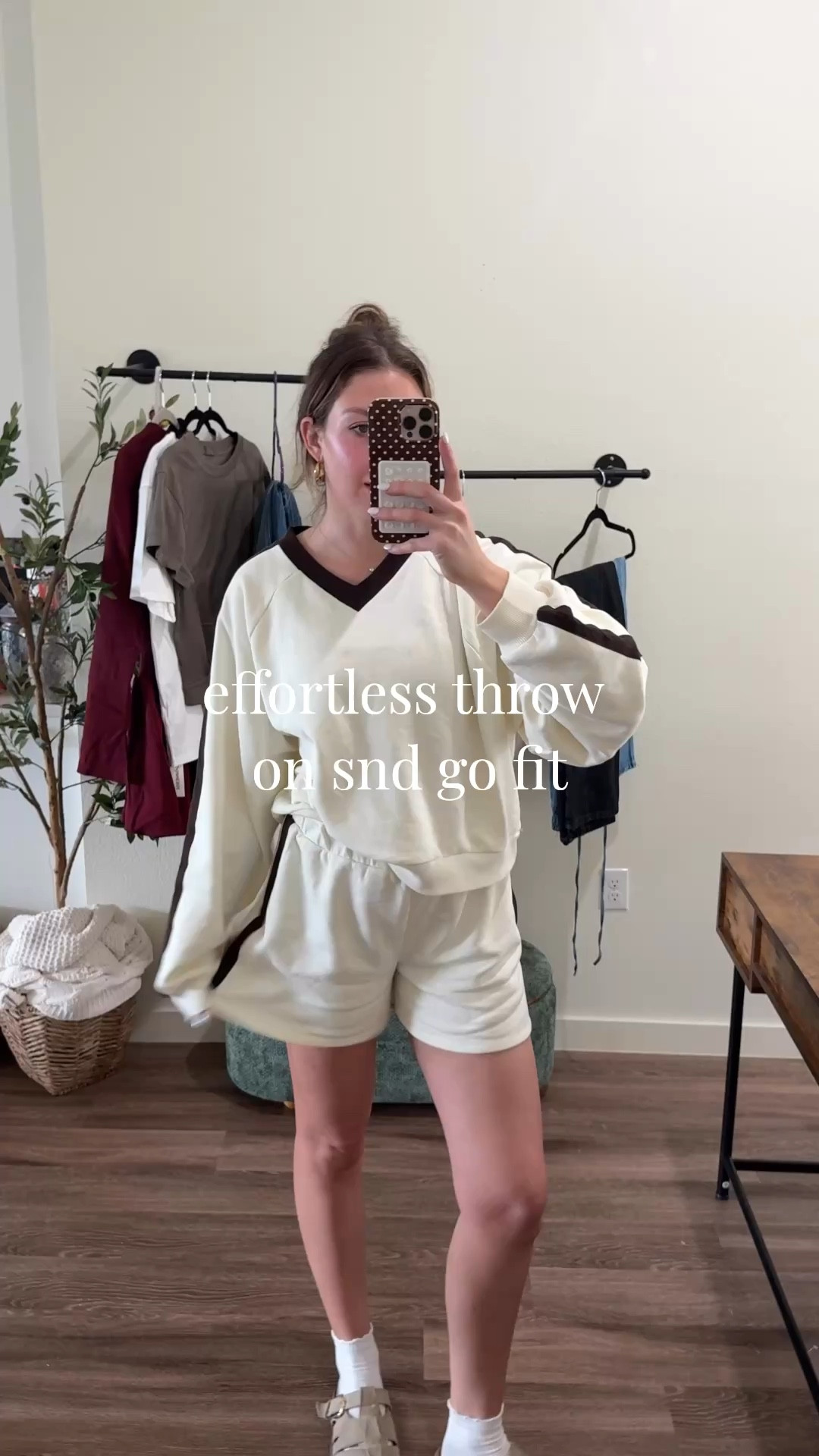 Wearing a medium in the top and small in shorts!