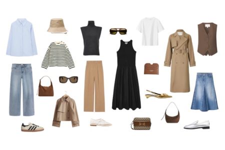 Jetting off on a European summer holiday?
It’s your capsule travel wardrobe.
Everything you need from London to Paris and Provence and Puglia.
Here’s my picks from luxe to less.