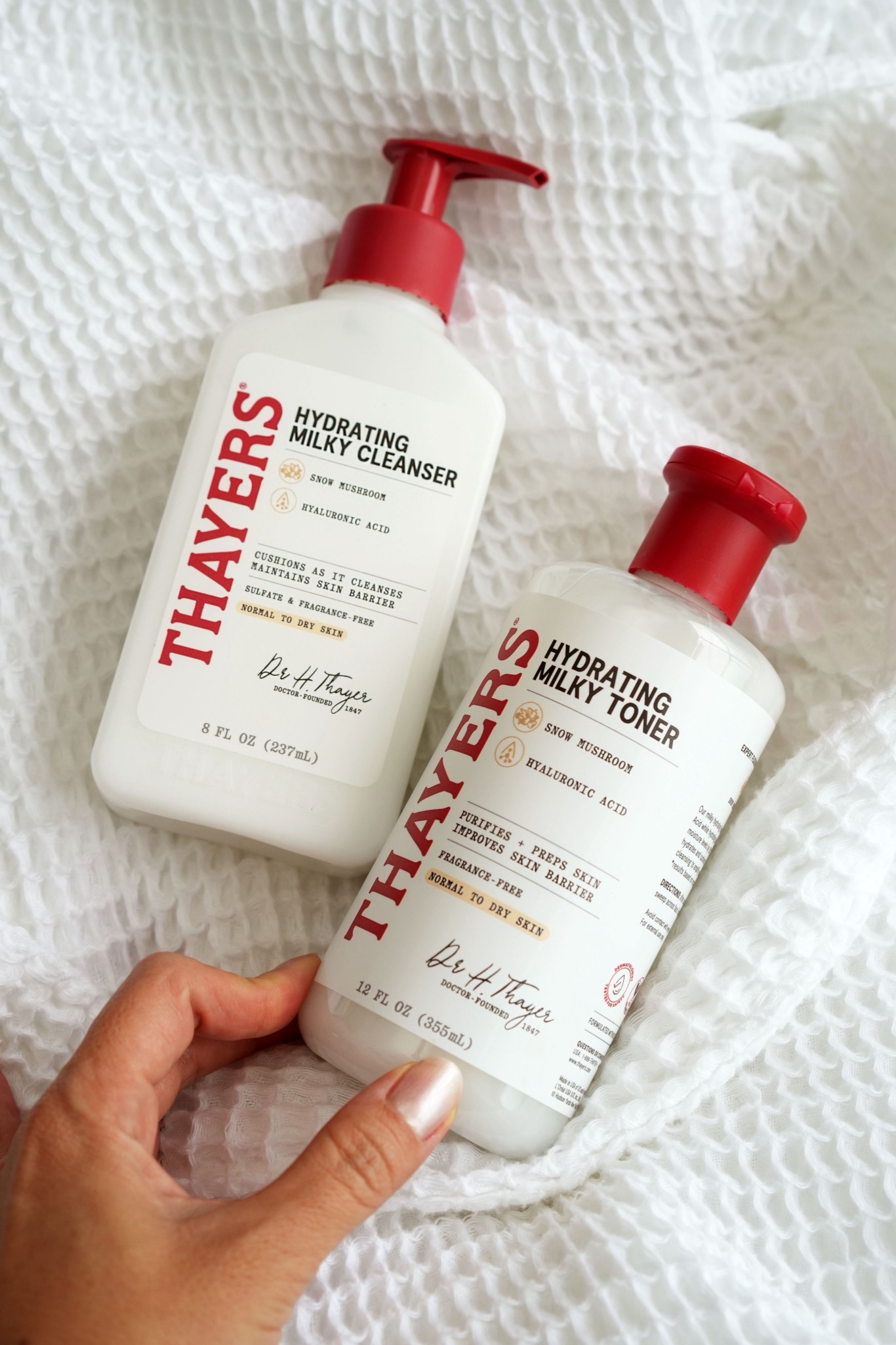 #ad Dry skin savers for sensitive skin from @thayers! Love the Hydrating Milky Cleanser and Toner to add hydration while cleansing the skin thoroughly. Both available now at @Target

#ThayersPartner #targetstyle #target #TargetPartner 

#LTKBeauty #LTKmorningroutine