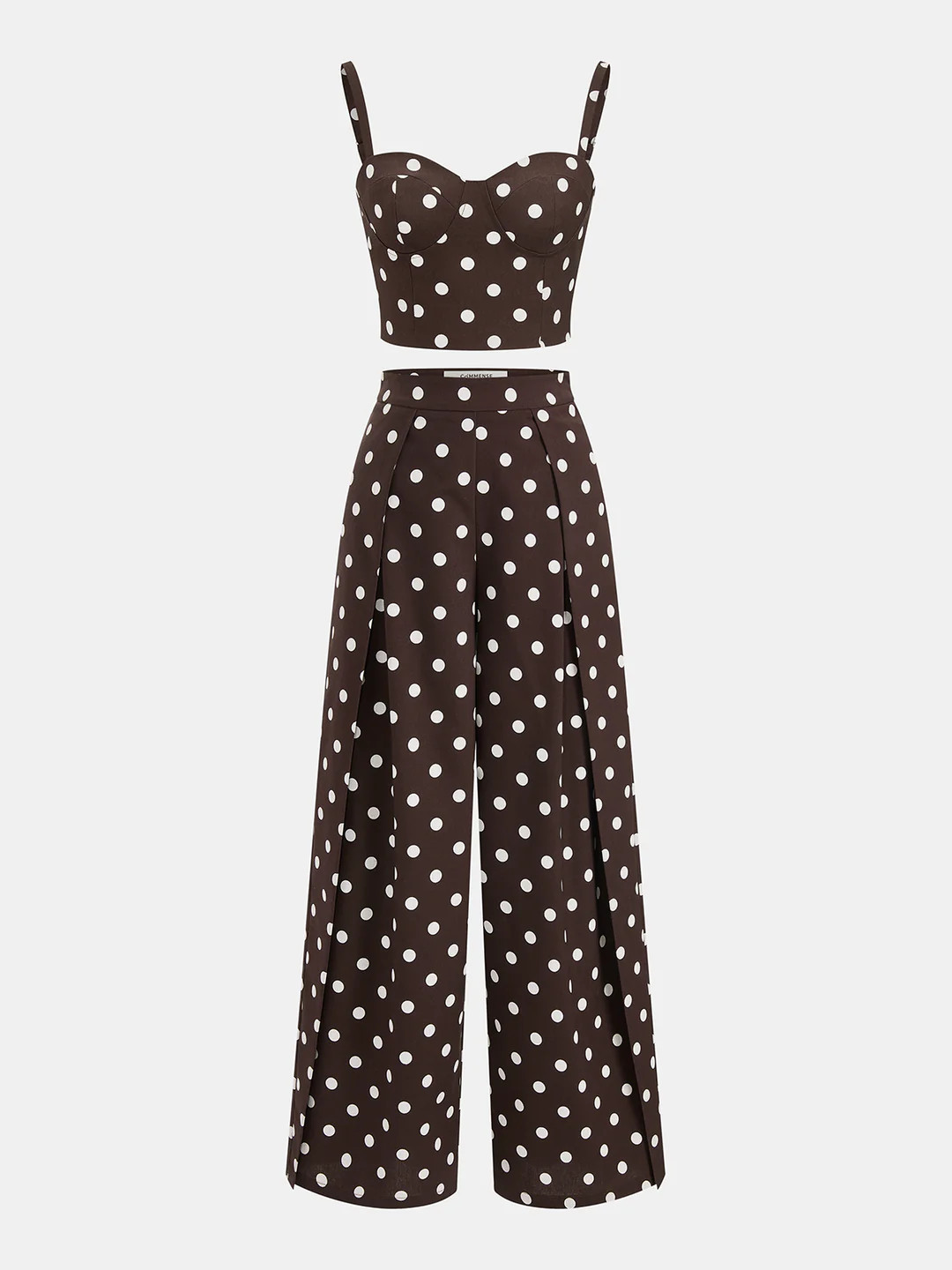 Polka Dot Cami Top & Pants Set | Commense