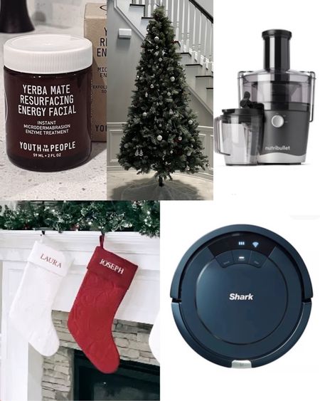 Last week’s most loved in home and gifts:
Yerba resurfacing facial that I have and love would be great for the holidays
Artificial Christmas tree from Amazon great holiday decor
Nutribullet blender great gift
Embroidered personalized stockings back in stock
Shark robot vacuum 

#LTKGiftGuide #LTKHoliday #LTKhome