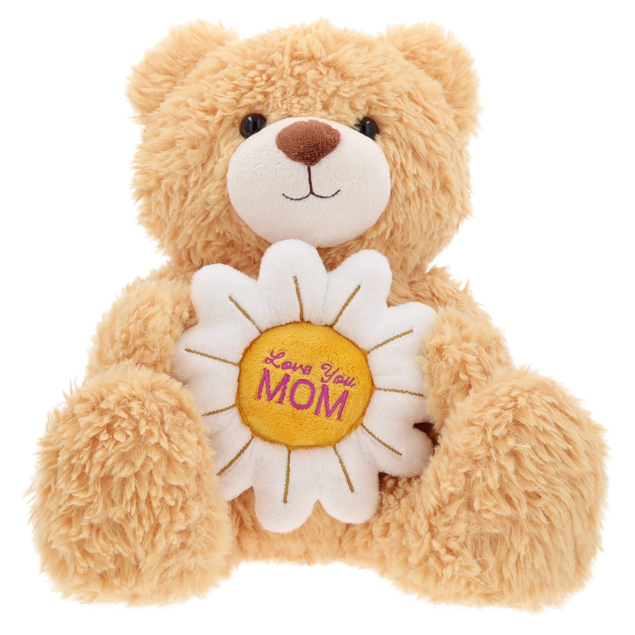 Large Sunflower Bear Plush, Brown, Mother's Day by Way To Celebrate | Walmart (US)