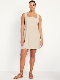 Sleeveless Linen-Blend Mini Dress | Old Navy (US)