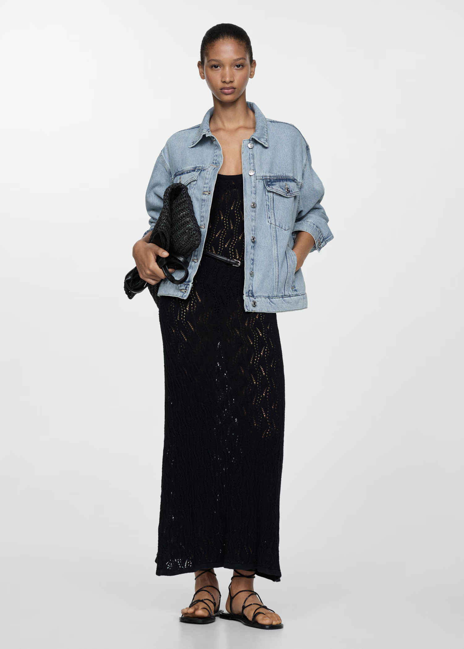 Oversize denim jacket | MANGO (UK)