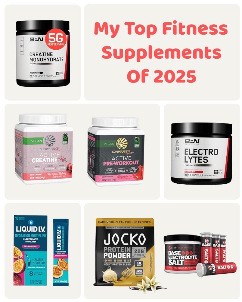Supplements I use weekly.. most daily.. during my workouts, runs and cycling! 

I’m extremely picky when it comes to what food/supplements I use and these made the cut this year! 

**not medical advice. Please consult your physician before adding/changing supplements.

#LTKActive #LTKfitnessgoals #LTKselfcare
