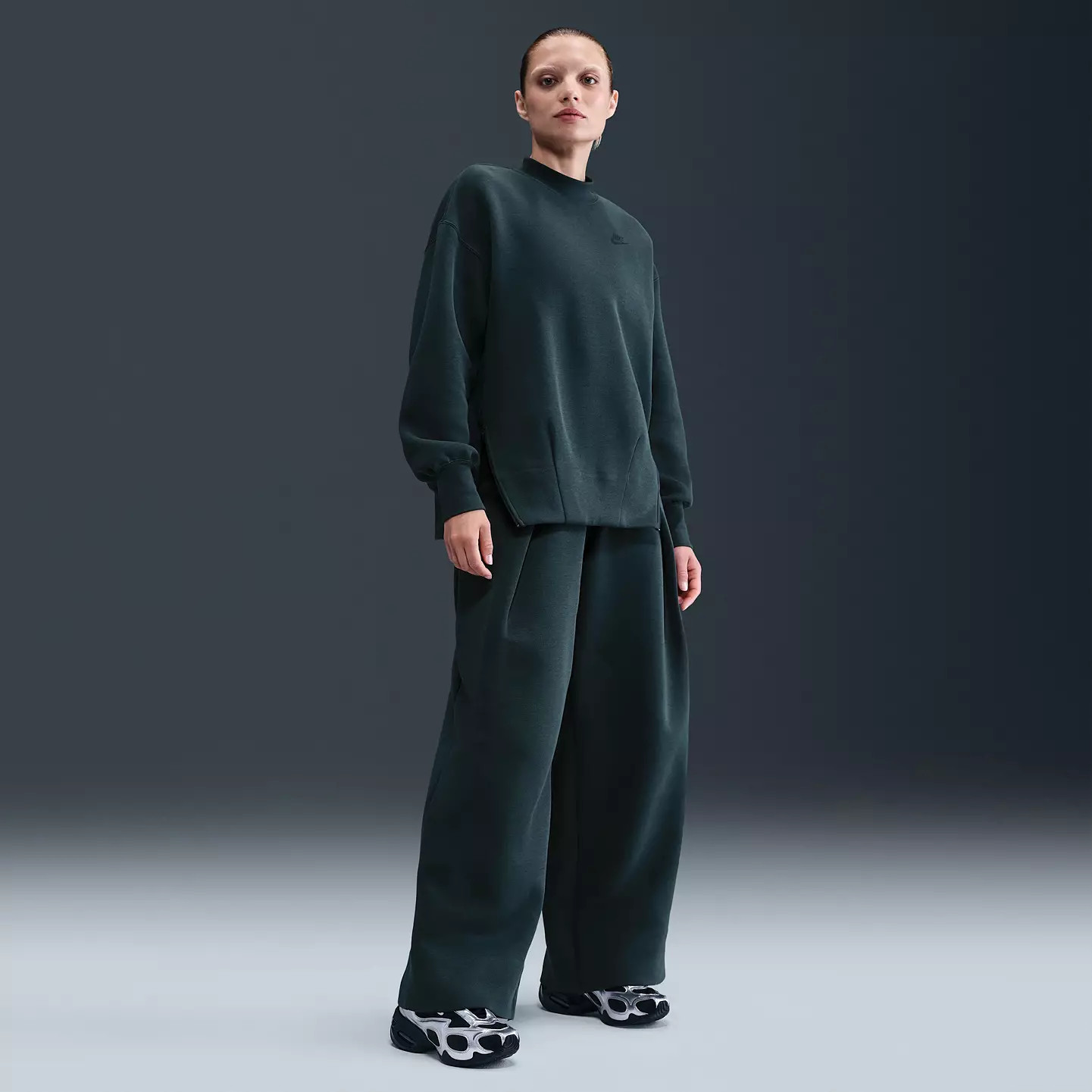 Nike Women's Sportswear Tech Fleece High-Waisted Pleated Pants | DICK'S Sporting Goods