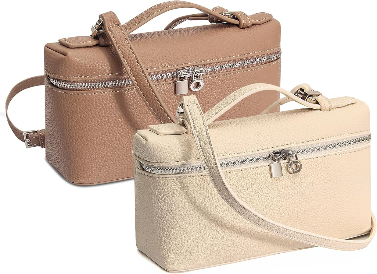 2PCS Crossbody Bags for Women with Detachable Shoulder Strap,Small White Purses for Women,Chic Ha... | Amazon (US)