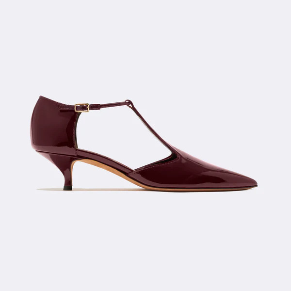 Leandra in Burgundy Patent | Emme Parsons