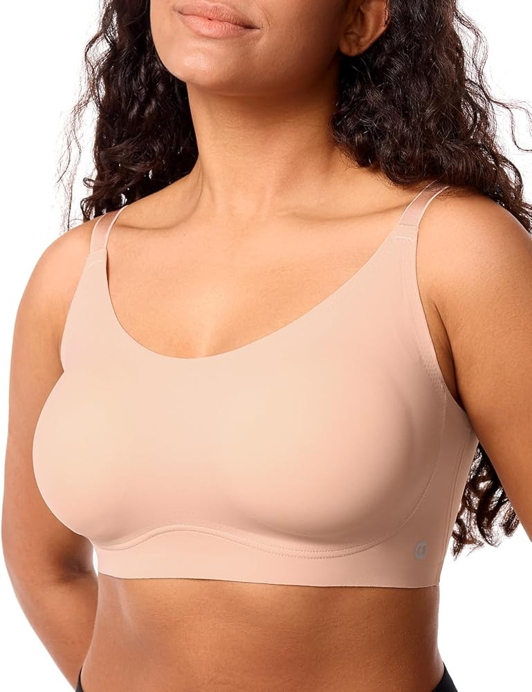 Seamless Bra,Comfort Everyday Bra for Women Wireless Bralette Full Coverage Adjustable Strap Bra | Amazon (US)