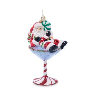 Santa-tini Glass Ornament | Bloomingdale's (US)
