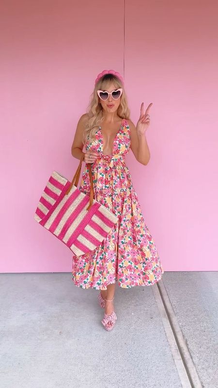 Barbie outfit inspo, Barbie pink summer dress options from Red Dress Boutique! #rdbabe Barbie, summer dress, floral dress, barbie pink, Barbie movie 

#LTKunder50 #LTKunder100 #LTKtravel
