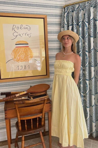 VRG GRL Vacanza Midi Dress // Lemon | VRG Grl