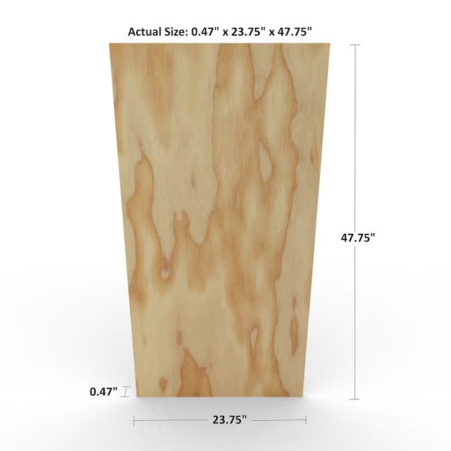 1/2-in x 2-ft x 4-ft Fir Sanded Plywood | Lowe's