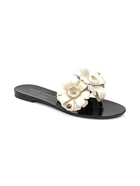 Jaylee Floral Appliqué Jelly Slides | Saks Fifth Avenue