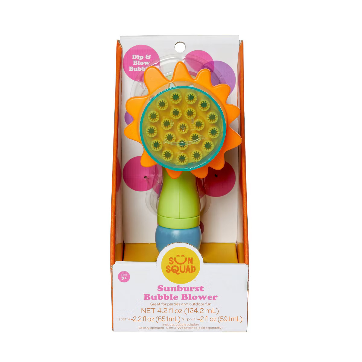 Sunburst Bubble Blower - Sun Squad™ | Target