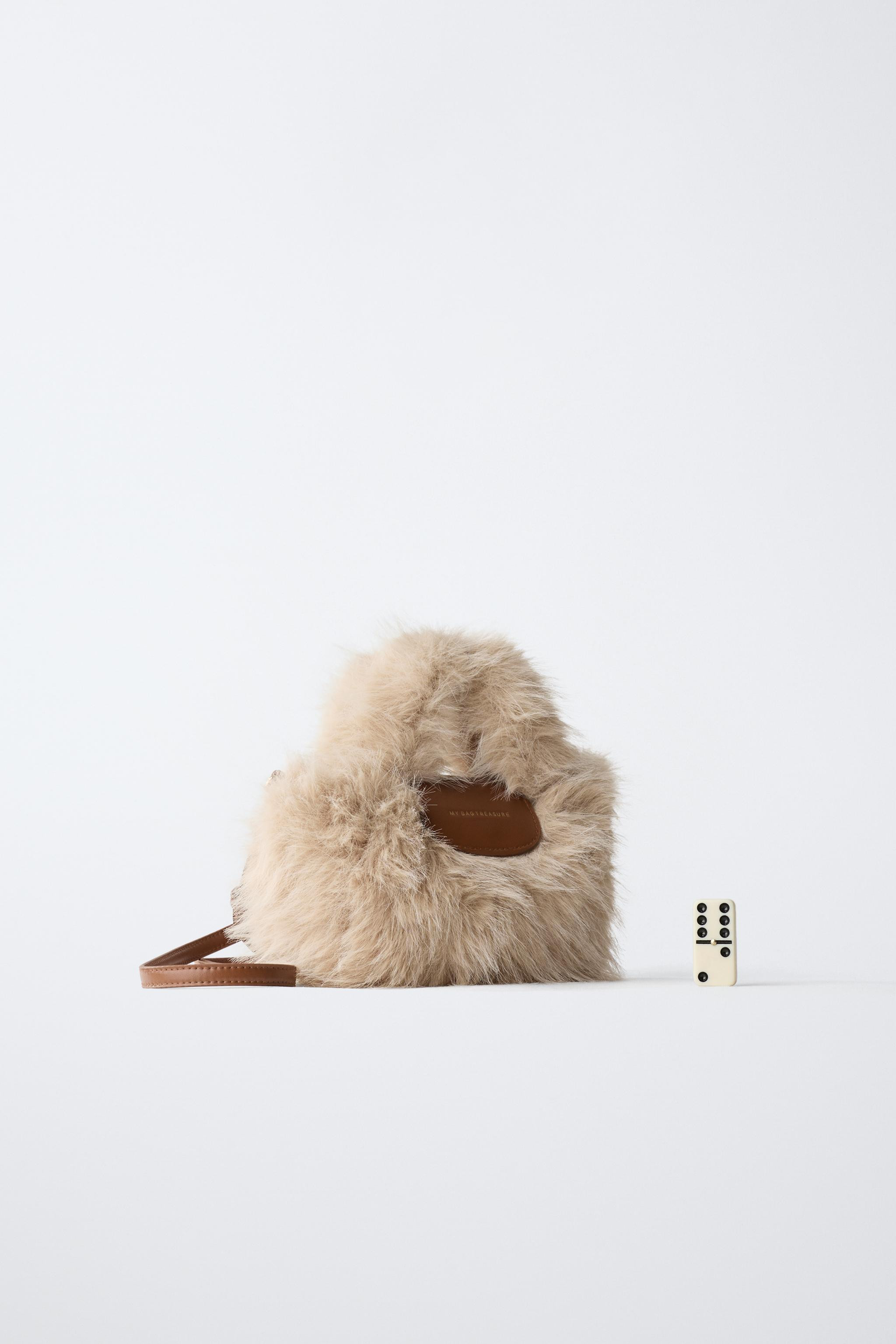 FAUX FUR CROSSBODY BAG | Zara US