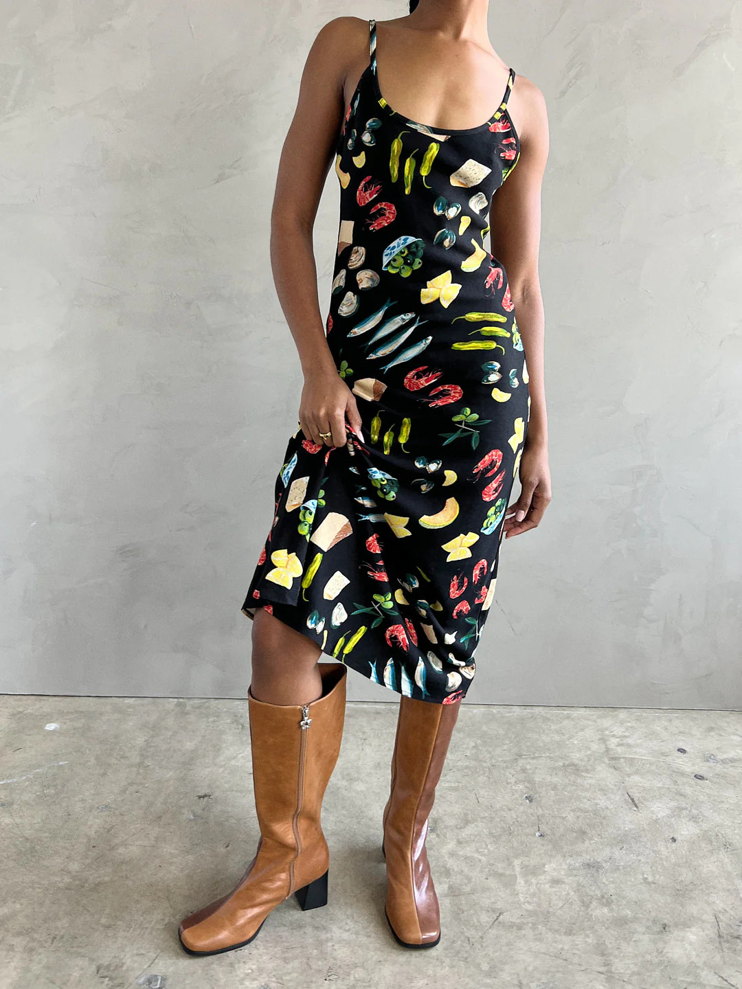 Sofia Slip Dress - Tapas Black | Lisa Says Gah