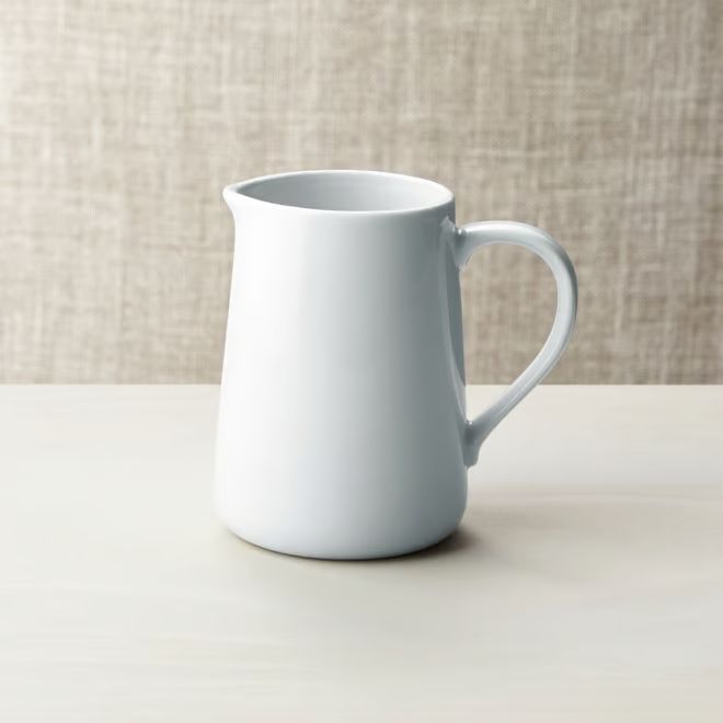 White Ceramic Creamer Jar + Reviews | Crate & Barrel | Crate & Barrel