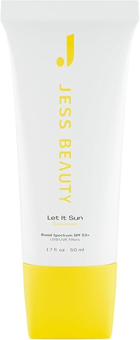 JESS BEAUTY | Let it Sun 50+ Sunscreen Green Tea & Aloe Extract | Skincare Sun Protection 1.7 fl ... | Amazon (US)