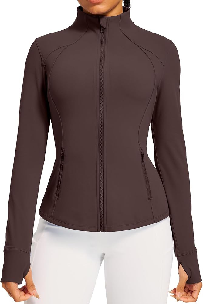 IUGA Women's Workout Jackets BBL Running Athletic Jackets Lightweight Full Zip Up Slim Fit for Wo... | Amazon (US)