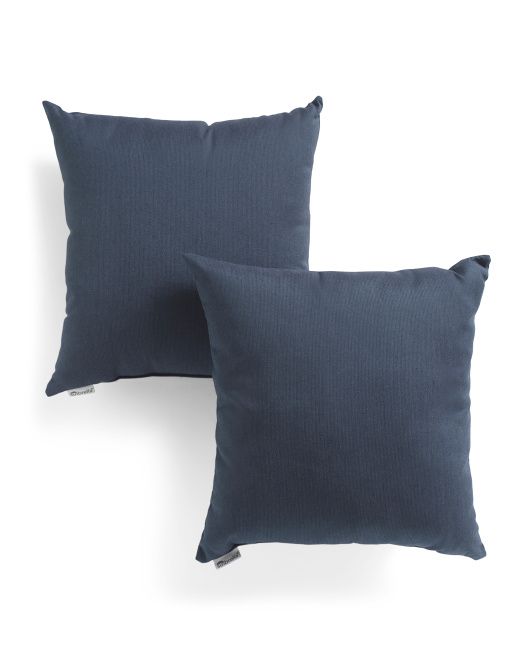 Made In Usa 18x18 Set Of 2 Outdoor Pillows | TJ Maxx