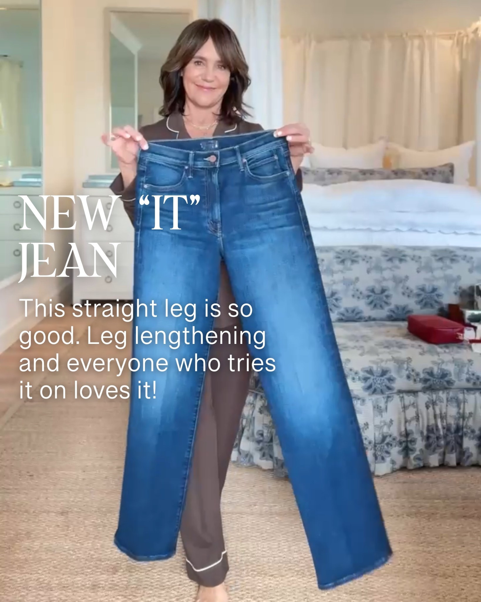 The NEW jean that keeps selling out!! I have the inside scoop: everyone who tries it on - buys it 🎉✨
✔️leg lengthening 
✔️comfortable 
✔️modern and cool 
✔️every shoe works

#LTKPetite #LTKSeasonal #LTKootd