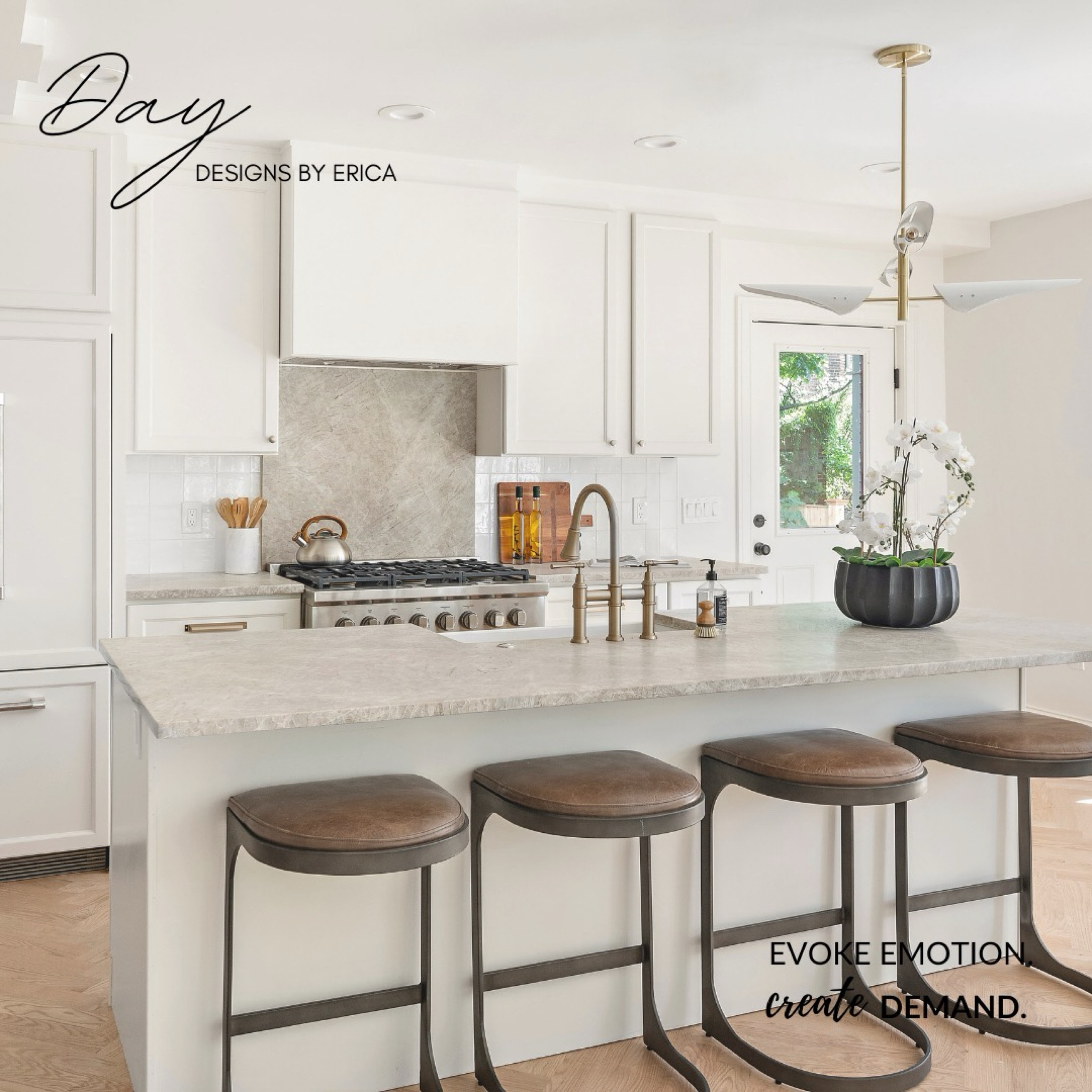 🌟 Step into Kitchen Elegance! 🍽️

We are absolutely swooning over one of our Cambridge kitchen designs that masterfully blends functionality with chic style. Every element in this space speaks of refined taste and thoughtful craftsmanship.

🔑 Feature Highlights:

-Bold Brass Accents: Our drawers and cabinets are adorned with brass knobs from Top Knobs, adding a touch of timeless sophistication to the kitchen.

-Lighting that Makes a Statement: An asymmetrically placed modern lighting fixture hovers gracefully over the island, casting a warm, inviting glow and creating a focal point that's both stylish and practical.

-Luxurious Taj Mahal Quartz Countertops: These stunning countertops provide a durable yet elegant surface, perfect for culinary adventures or casual dining.

-Island Seating for Four: Gather, dine, or just enjoy a cup of coffee at our spacious island, offering comfortable seating for four.

-State-of-the-Art Fisher & Paykel Appliances: These stunning appliances aren't just visually appealing – they're a powerhouse of functionality, making every cooking experience a delight.

-Chic 5x5 Fire Glazed Backsplash: This unique backsplash adds depth and character to the kitchen, pairing beautifully with the herringbone-finished floor.

-Natural Wood Cutting Boards & Beautiful Orchid: Adding a touch of organic warmth, these elements are both functional and aesthetically pleasing, elevating the overall design.

-Stylish CB2 Stools: We've handpicked these stools for their comfort and elegance – the perfect finishing touch to this magnificent kitchen space.

Every detail in this kitchen design has been curated to create an environment that is not just a place to cook, but a space to live, love, and create memories. It's neutral, elegant, functional, and oh so stylish!

Swipe to see all the details! ➡️ Link to our LTK in bio!

#KitchenDesign #ElegantInteriors #ModernHome #FisherAndPaykel #TopKnobs #TajMahalQuartz #CB2 #HomeStyle #InteriorDesign

#LTKstyletip #LTKfamily #LTKSeasonal