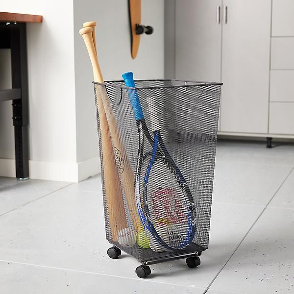 Mesh Handy Bin with Wheels | The Container Store