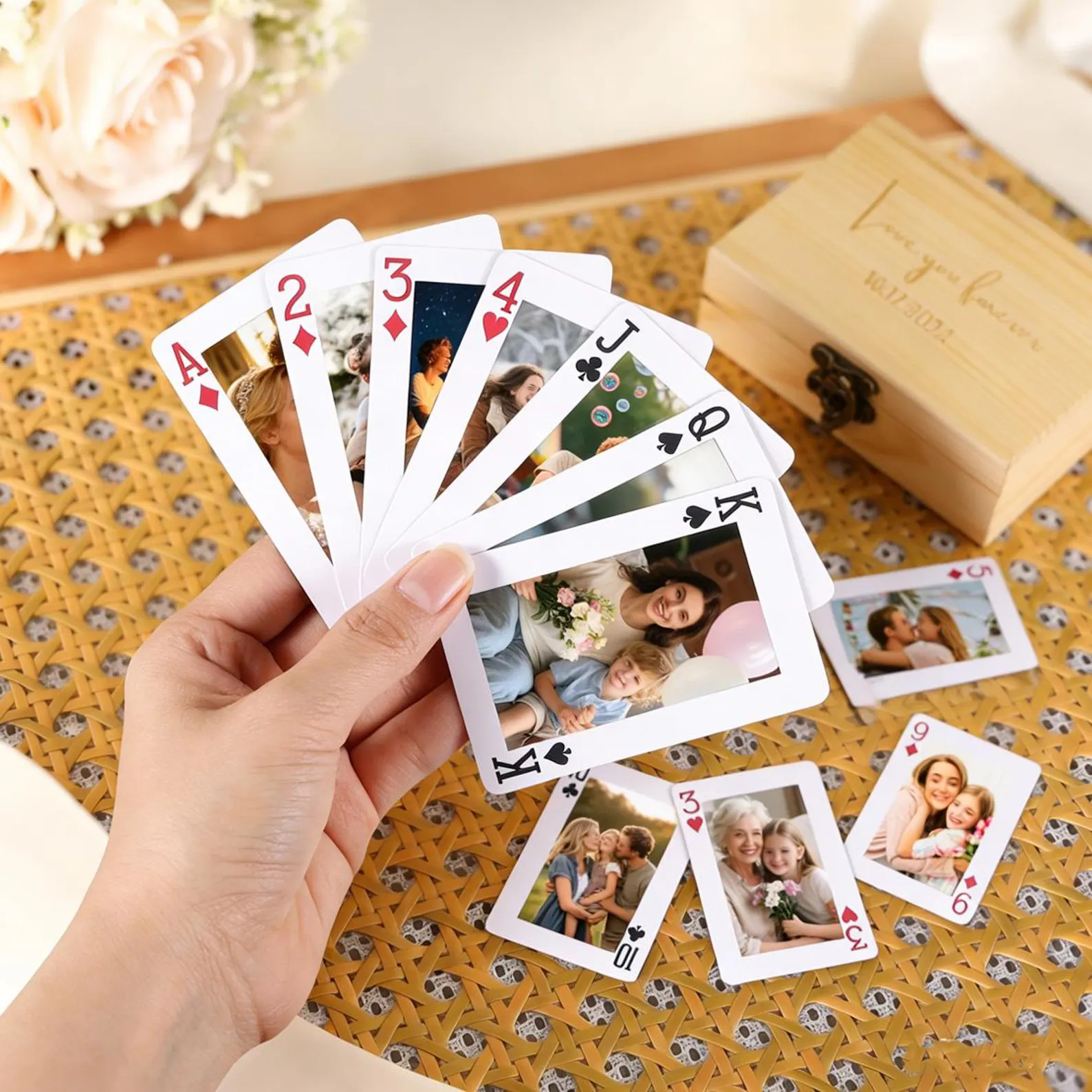 Custom Photo Playing Cards | Personalized Deck for Family Game Night | Unique Anniversary & Valen... | Etsy (US)