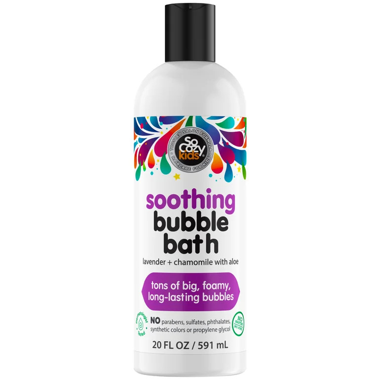 SoCozy Kids Gentle Bubble Bath and Body Wash, Lavender & Chamomile, 20 Fl Oz | Walmart (US)